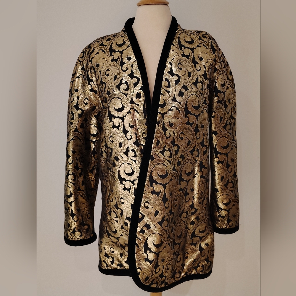 Escada Gold And Black Evening Jacket